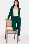 Zivame Soft Terry Fabric Knit Cotton Loungewear Top - Rain Forest — thumbnail 4